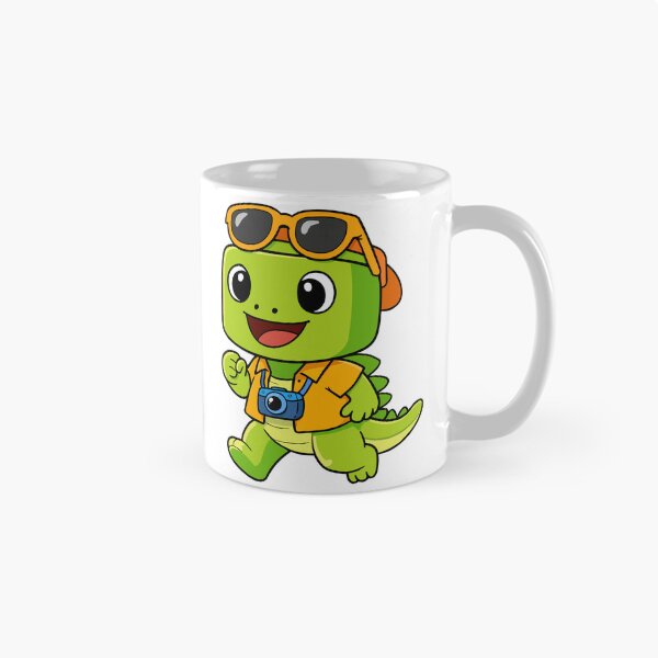 Item preview, Cute dinosaur traveling with camera designed and sold by merona-design.