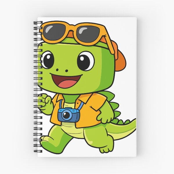 Item preview, Cute dinosaur traveling with camera designed and sold by merona-design.