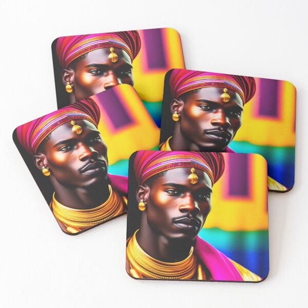 Item preview, Colorful tribal king 1 designed and sold by Yamy Morrell Art and Design.