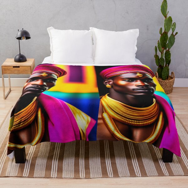 Item preview, Colorful tribal king 1 designed and sold by Yamy Morrell Art and Design.