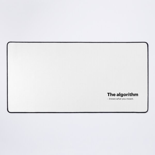 Item preview, The algorithm knows what you meant | Anti-AI Meme (Black text) designed and sold by STUDIO-72.