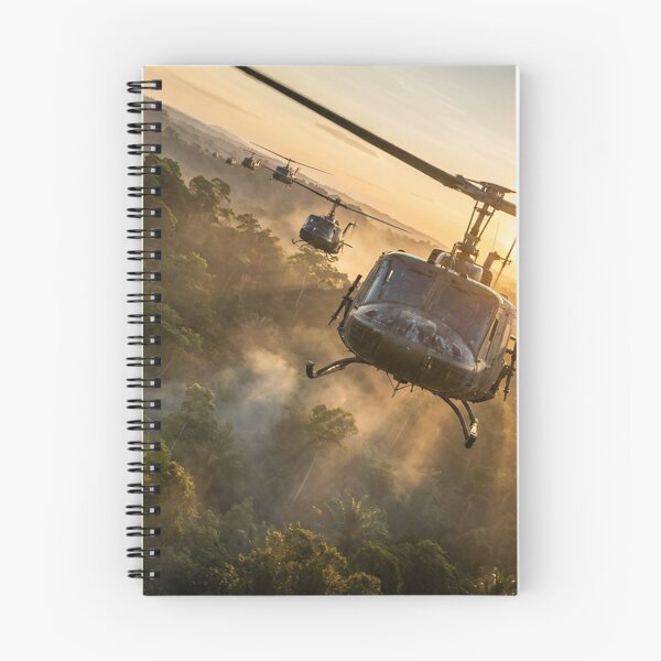 Item preview, Huey Helicopter Sunrise Illustration designed and sold by Airpower Art.