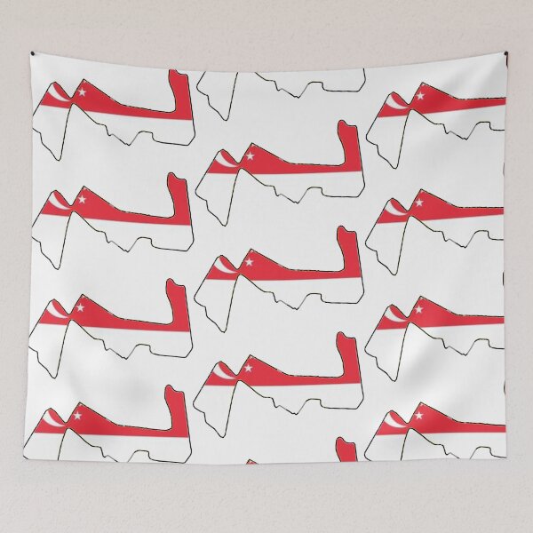 Item preview, Marina Bay circuit with the national flag designed and sold by p-Phictures4.