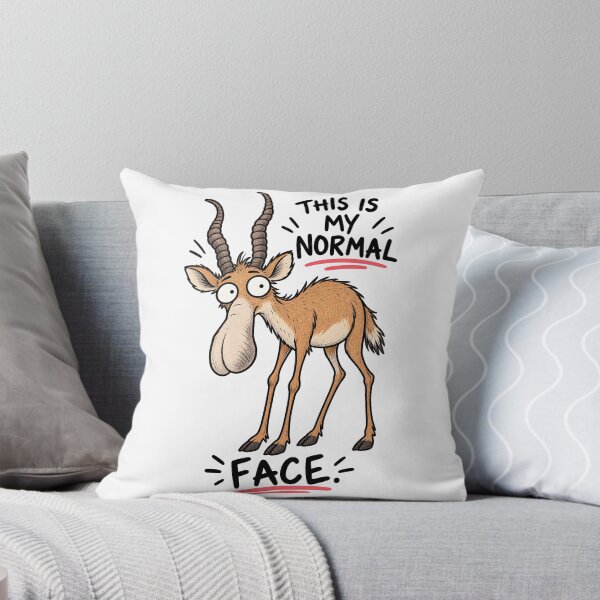 Item preview, This Is My Normal Face – Funny Saiga Antelope designed and sold by LinaDesign Store.
