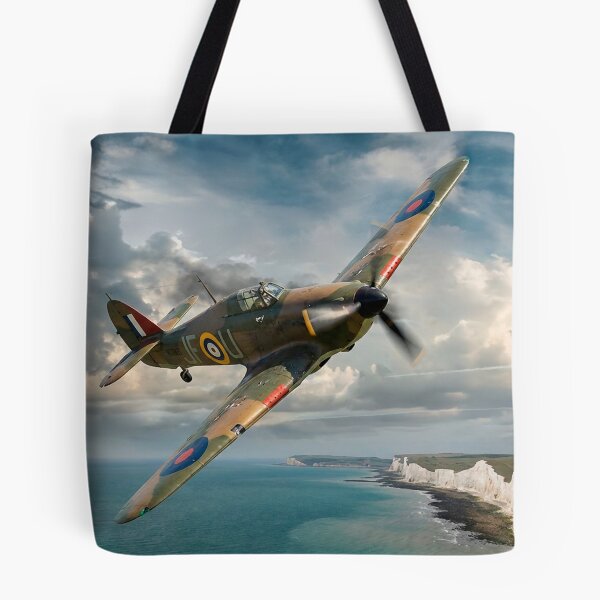 Item preview, Hawker Hurricane White Cliffs Illustration designed and sold by Airpower Art.