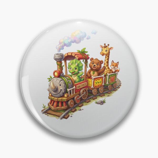 Item preview, Cute Dinosaur Riding a Train designed and sold by naragon4289.