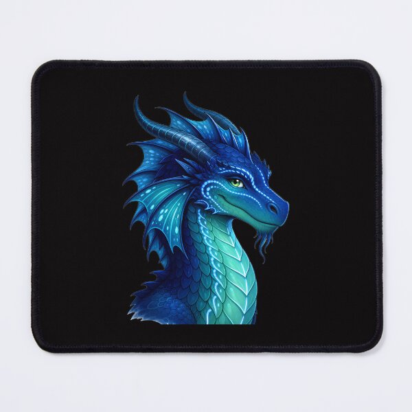 Item preview, Tsunami Head Shot Fantasy Blue Ocean Dragon  designed and sold by Rising Drake.