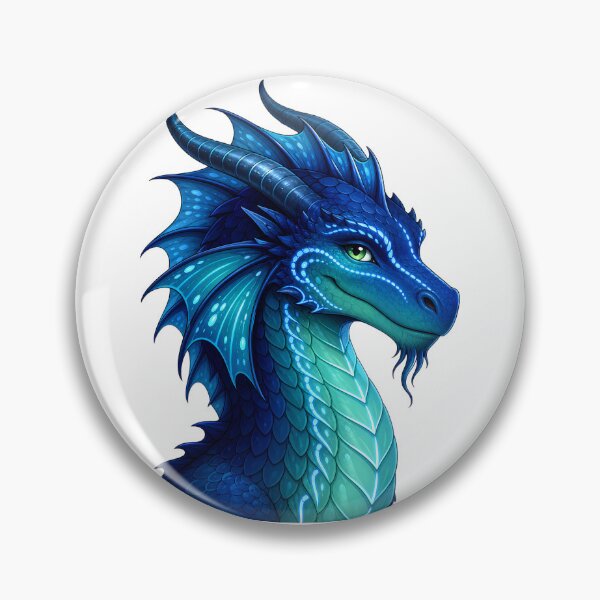 Item preview, Tsunami Head Shot Fantasy Blue Ocean Dragon  designed and sold by Rising Drake.