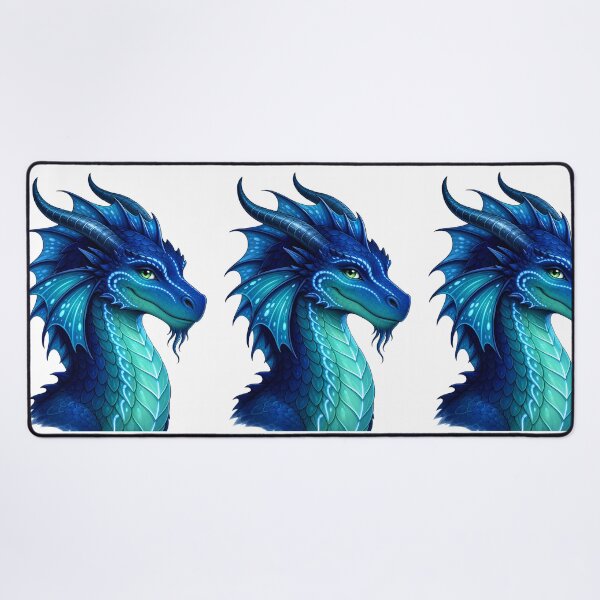Item preview, Tsunami Head Shot Fantasy Blue Ocean Dragon  designed and sold by Rising Drake.