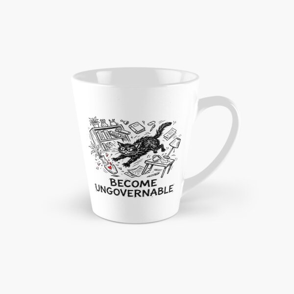 Item preview, Become Ungovernable Funny Rebel Cat Meme Sarcastic Cute T-Shirt designed and sold by HappyHarmony40.