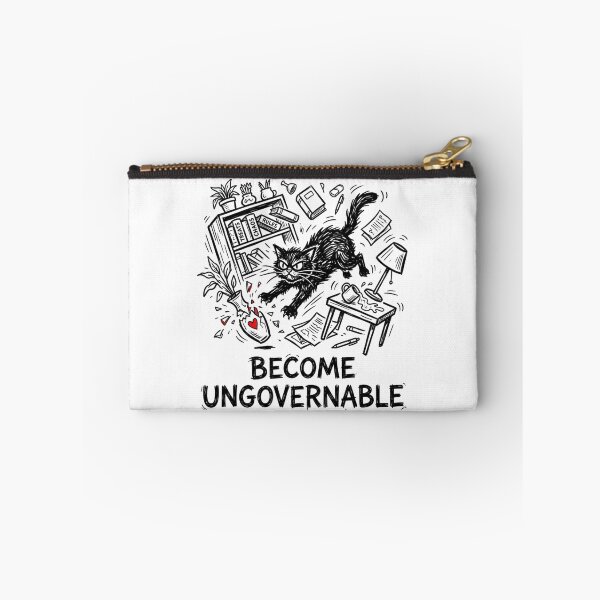 Item preview, Become Ungovernable Funny Rebel Cat Meme Sarcastic Cute T-Shirt designed and sold by HappyHarmony40.