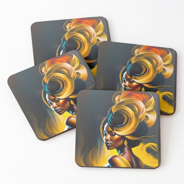 Item preview, Lovely ebony girl designed and sold by Yamy Morrell Art and Design.