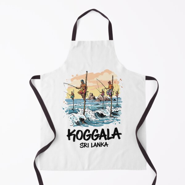 Item preview, Koggala Stilt Fishermen Sri Lanka Ocean Art designed and sold by Merch by Das Design Studio.