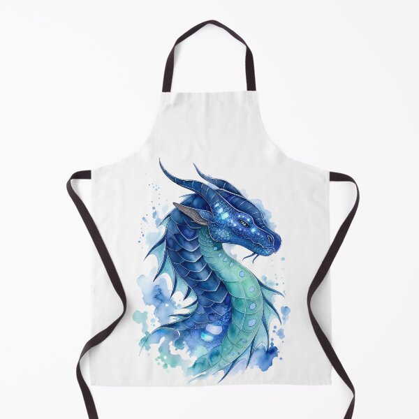 Aperçu de l'œuvre Tsunami Head Shot Dragon Bleu Fantaisie créée et vendue par Rising Drake.