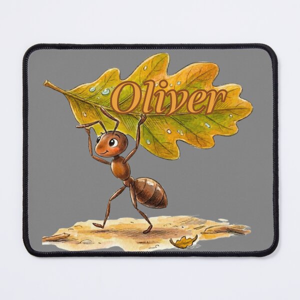 Item preview, Copy of Copy of Copy of Carrying Oak Leaf – Personalized Name Oliver Watercolor Art designed and sold by MBBialyPiksel.