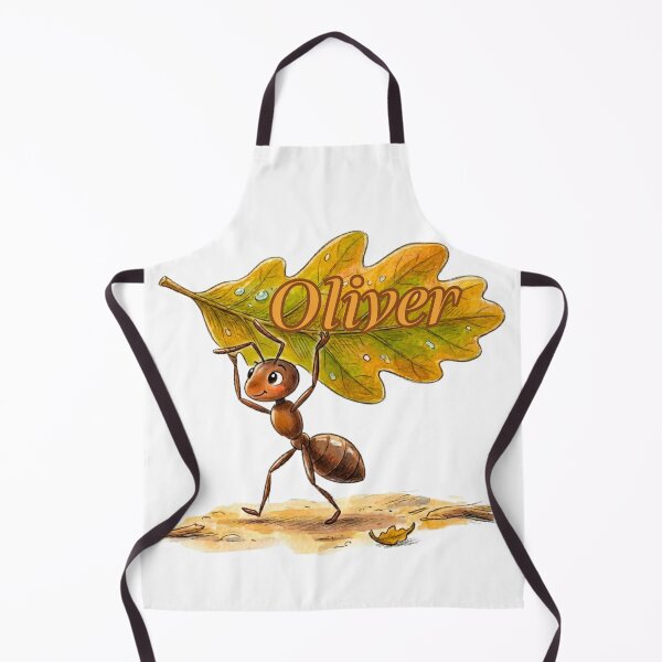 Item preview, Copy of Copy of Copy of Carrying Oak Leaf – Personalized Name Oliver Watercolor Art designed and sold by MBBialyPiksel.