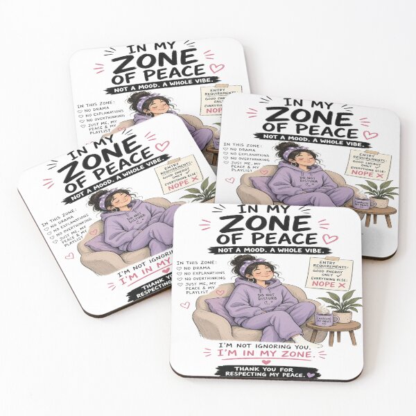 Artikelvorschau, In My Zone Of Peace - Cozy Self Care Introvert Girl Graphic entworfen und verkauft von Sushikidsntoddlers.