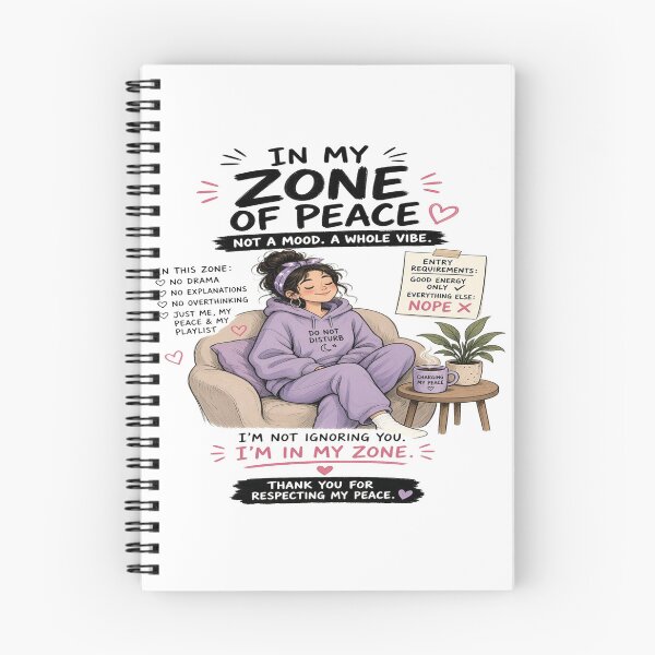 Item preview, In My Zone Of Peace - Cozy Self Care Introvert Girl Graphic designed and sold by Sushikidsntoddlers.