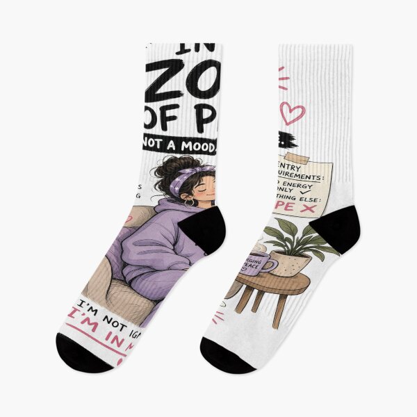 Item preview, In My Zone Of Peace - Cozy Self Care Introvert Girl Graphic designed and sold by Sushikidsntoddlers.