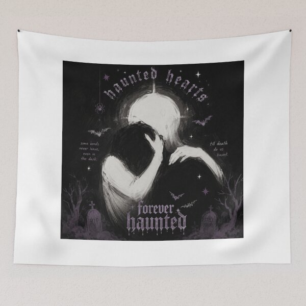 Item preview, Haunted Hearts – Forever Haunted Gothic Halloween Lovers designed and sold by HimikoDesk.