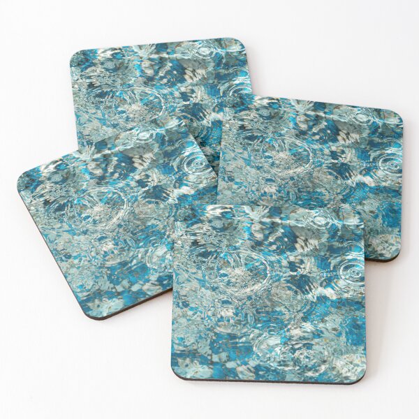 Item preview, Turquoise Aqua Ripples Bubbles and Circles designed and sold by Georgia Mizuleva.