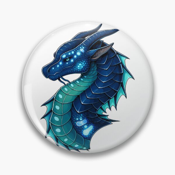 Item preview, Tsunami Head Shot Fantasy Blue Ocean Dragon  designed and sold by Rising Drake.