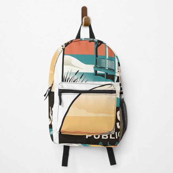Item preview, Gulf Shores Public Beach Pavilion Alabama Vintage Travel Badge Sticker designed and sold by DetourDgn.