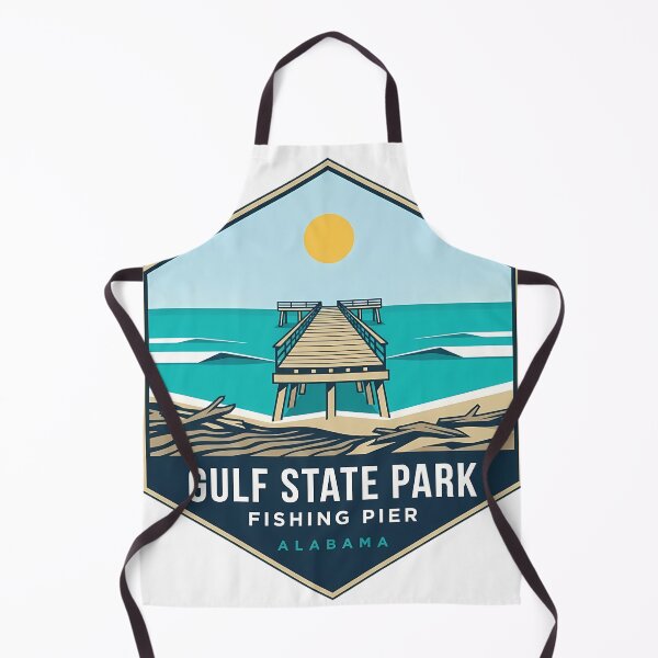 Item preview, Gulf State Park Fishing Pier Alabama Modern Badge Sticker designed and sold by DetourDgn.