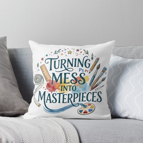 Item preview, Turning Mess into Masterpieces Funny Art Teacher & Artist Gift designed and sold by KreatoLab.