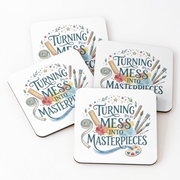 Item preview, Turning Mess into Masterpieces Funny Art Teacher & Artist Gift designed and sold by KreatoLab.
