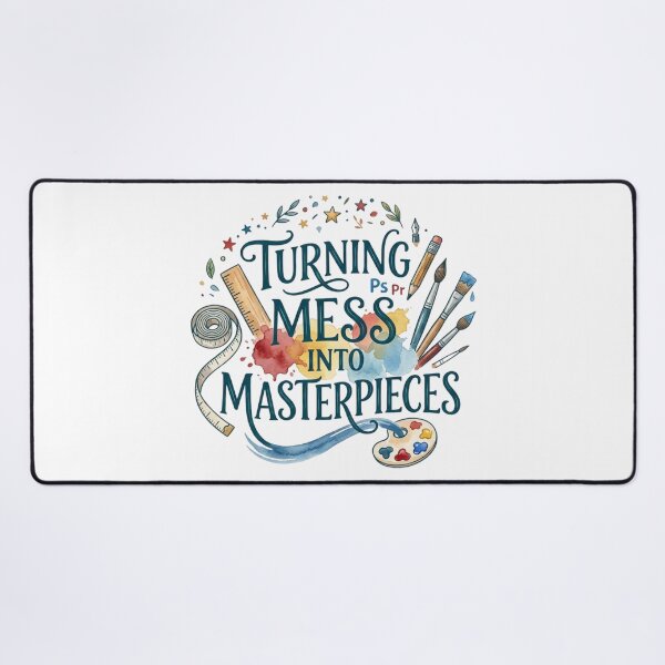 Item preview, Turning Mess into Masterpieces Funny Art Teacher & Artist Gift designed and sold by KreatoLab.