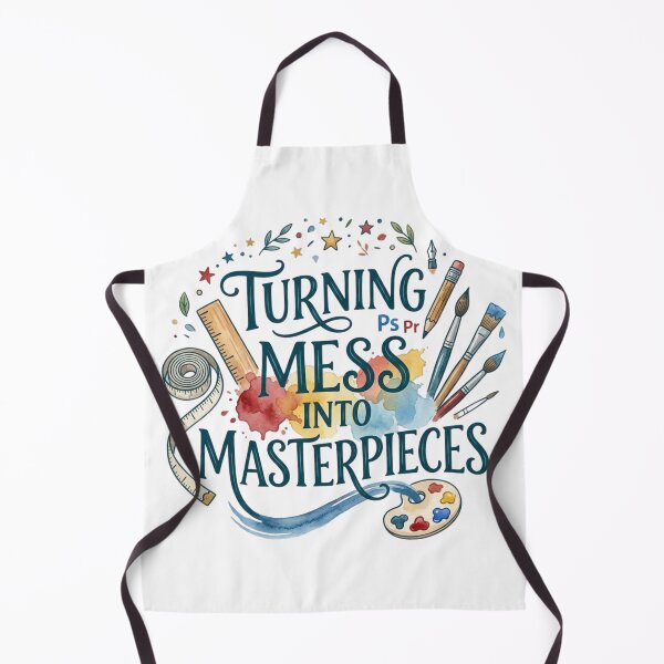 Item preview, Turning Mess into Masterpieces Funny Art Teacher & Artist Gift designed and sold by KreatoLab.