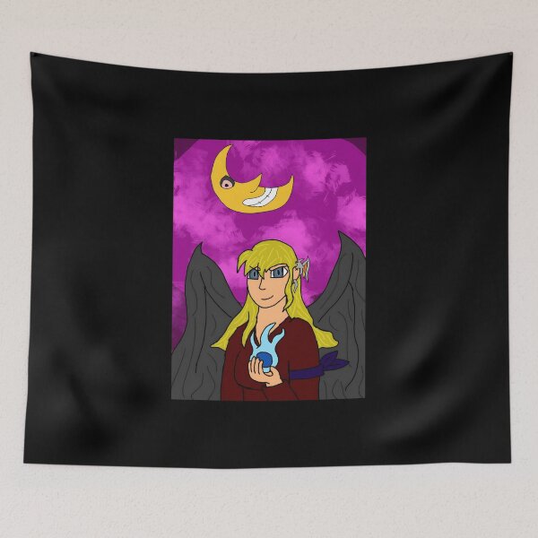 Item preview, Magical Character with Wings and Moon designed and sold by Catsi-Nook-Art.