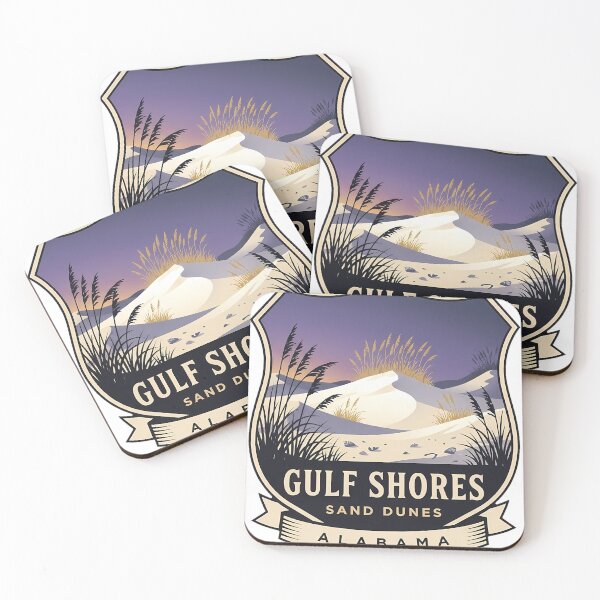 Item preview, Gulf Shores Sand Dunes Sea Oats Alabama Crest Sticker designed and sold by DetourDgn.