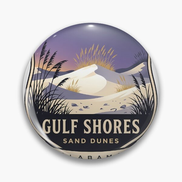 Item preview, Gulf Shores Sand Dunes Sea Oats Alabama Crest Sticker designed and sold by DetourDgn.