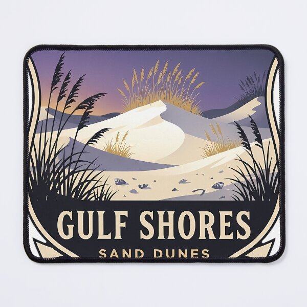 Item preview, Gulf Shores Sand Dunes Sea Oats Alabama Crest Sticker designed and sold by DetourDgn.