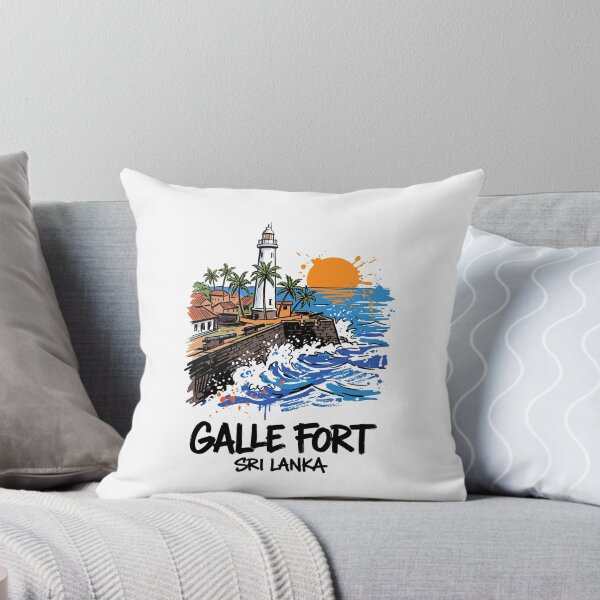 Item preview, Galle Fort Lighthouse Sri Lanka Travel Print designed and sold by Merch by Das Design Studio.