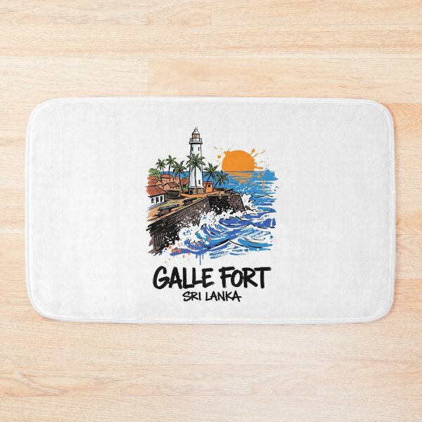 Item preview, Galle Fort Lighthouse Sri Lanka Travel Print designed and sold by Merch by Das Design Studio.