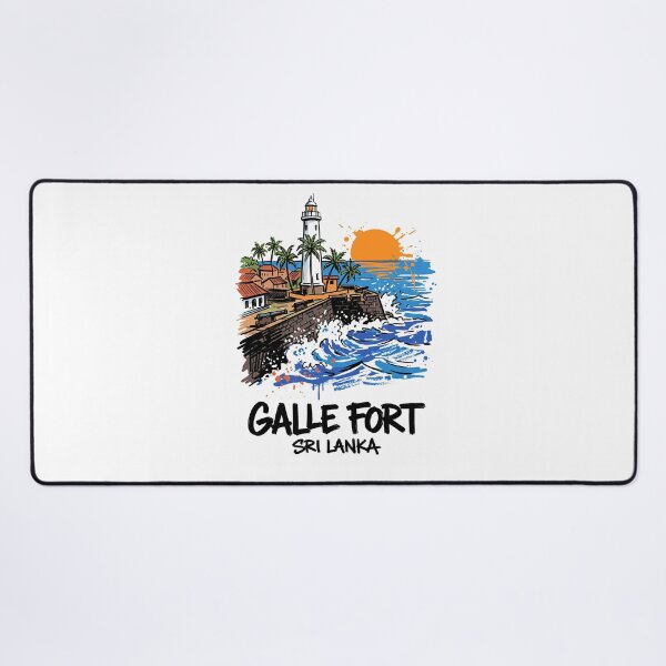 Item preview, Galle Fort Lighthouse Sri Lanka Travel Print designed and sold by Merch by Das Design Studio.