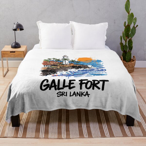 Item preview, Galle Fort Lighthouse Sri Lanka Travel Print designed and sold by Merch by Das Design Studio.