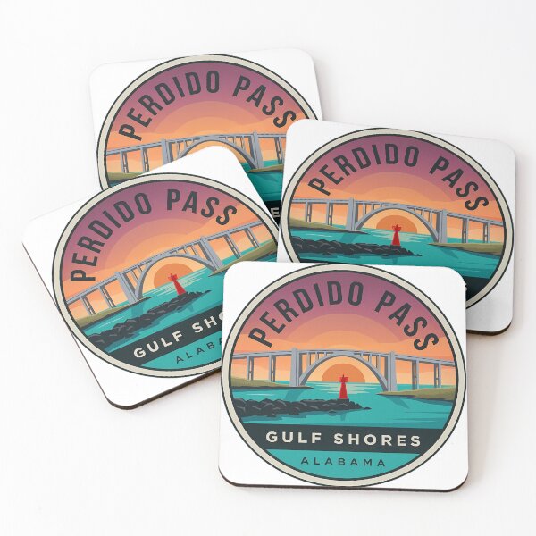 Item preview, Insignia circular del puente Perdido Pass en Gulf Shores, Alabama designed and sold by DetourDgn.