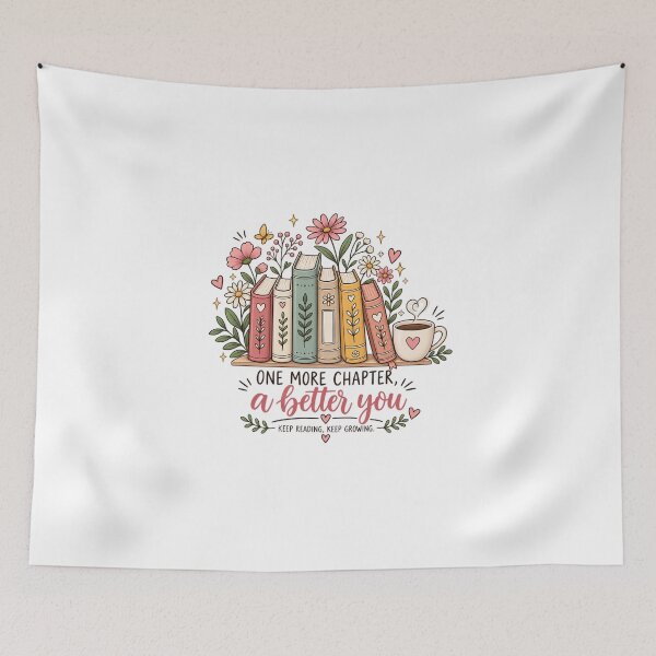 Item preview, One More Chapter Book Lover | Cute Reading Design designed and sold by Butterfly  Effect.