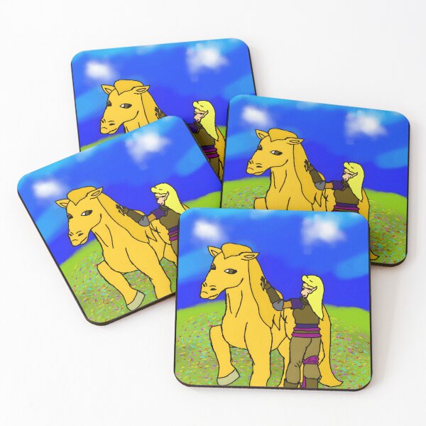 Item preview, Fantasy Character with a Majestic Horse designed and sold by Catsi-Nook-Art.
