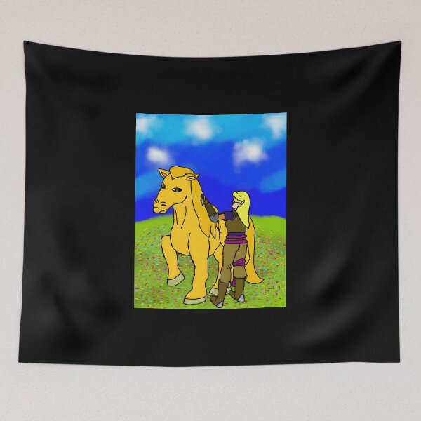 Item preview, Fantasy Character with a Majestic Horse designed and sold by Catsi-Nook-Art.