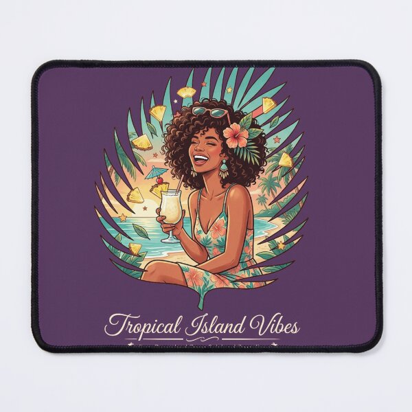 Item preview, Tropical Island Vibes – Sun-Drenched Paradise Illustration designed and sold by @SHINTOSARTSTORE.