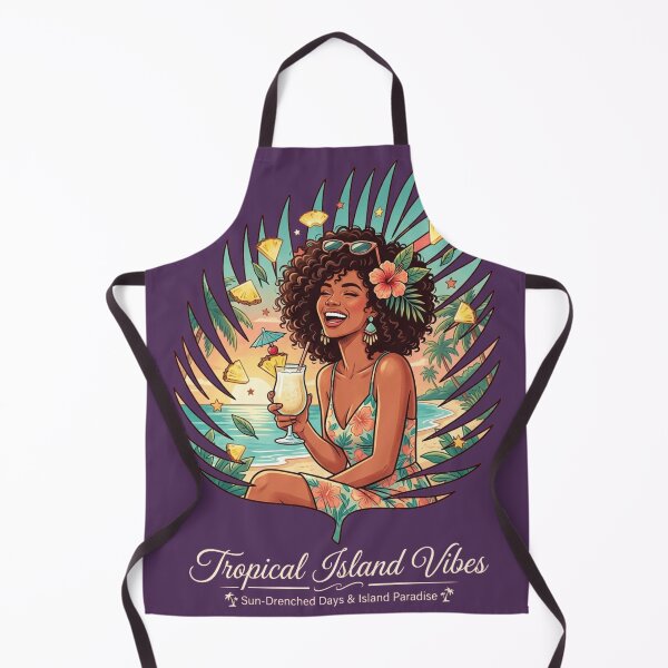 Item preview, Tropical Island Vibes – Sun-Drenched Paradise Illustration designed and sold by @SHINTOSARTSTORE.
