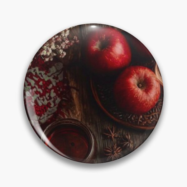Item preview, Cozy Autumn Flatlay — Red Apples, Cinnamon, Star Anise & Candle Still Life designed and sold by LYAN-STORE.