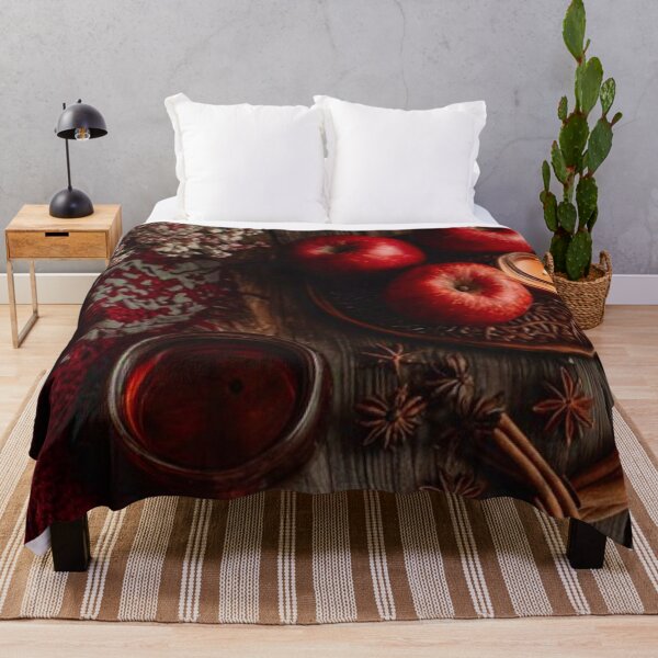 Item preview, Cozy Autumn Flatlay — Red Apples, Cinnamon, Star Anise & Candle Still Life designed and sold by LYAN-STORE.