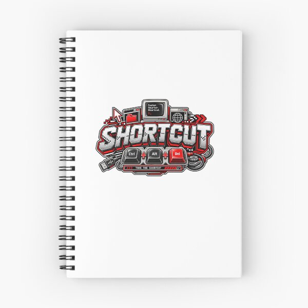 Item preview, SHORTCUT – Retro Computer Keyboard Vintage Typography Design designed and sold by Nopidesign-.