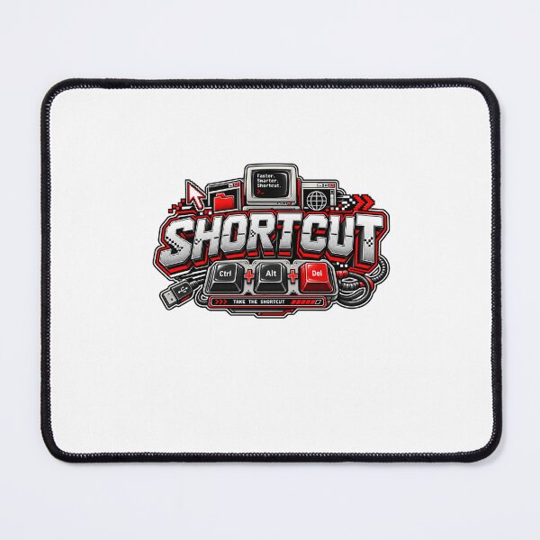 Item preview, SHORTCUT – Retro Computer Keyboard Vintage Typography Design designed and sold by Nopidesign-.